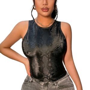 Snake print tank